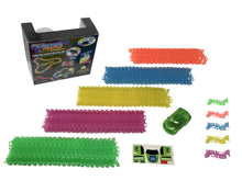Cargar imagen en el visor de la galería, Twister Tracks 221 (11 feet) Neon Glow Track + 1 Car